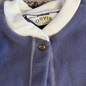 Orvis Lavender Fleece with Cream Collar